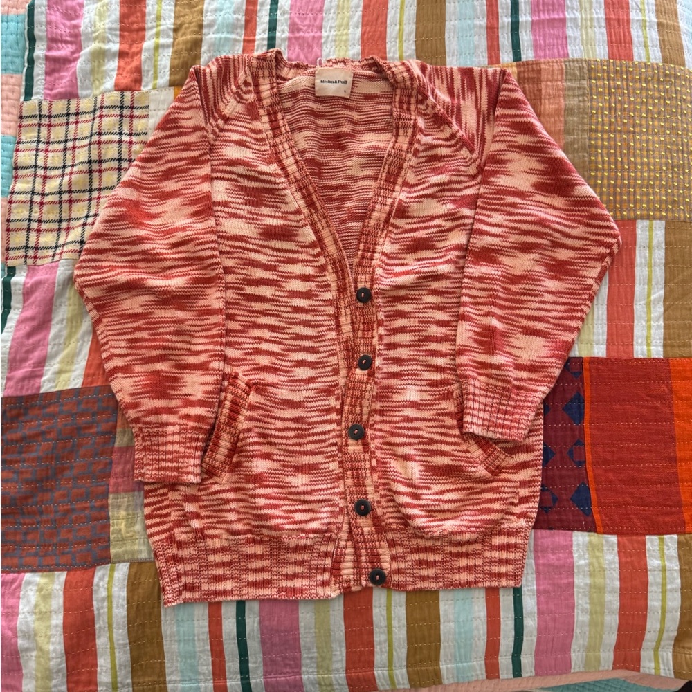 Misha And Puff paprika spacedye long  Cardigan Sweater